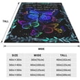 thumbnail image 4 of Flannel Fleece Bed Blanket Throw Blanket Lightweight Cozy Plush Blanket for Bedroom Living Room Sofa Couch Butterfly 50"X40", 4 of 6