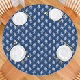 thumbnail image 2 of Blue Bigfoot Pattern Round Fitted Tablecloth with Elastic Edge,Dining Table Cover Waterproof,Outdoor Round Tablecloth for Camping,Dining,Indoor and Outdoor, 2 of 7