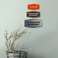 thumbnail image 5 of Fancy No Soliciting No Excuses Sign (Black Gold) - Medium, 5 of 5