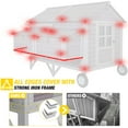 thumbnail image 6 of Aivituvin Large Chicken Coop Mobile Wood Hen House with Nesting Box Large Poultry Cage Upgrade with Strong Iron Frame, 6 of 8