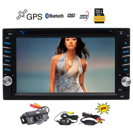 Wireless Backup Camers included 2 Din Car DVD Player Autoradio Stereo with Wince System Automotive Parts 3D GPS Auto Radio Electronics Double Din in Dash MP3 Music Capacitive Touchscreen in (Best Double Din Deck)