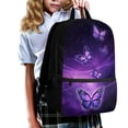 thumbnail image 3 of Yuyamidu Purple Butterfly Backpack for Girls 6-8 Years Old Middle School Bookbags Kids Book Bag Primary School Bag Kid School Backpacks for Elementary, 3 of 6