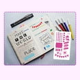 thumbnail image 6 of 36pcs Children Drawing Stencils Kit PET Material Reusable Painting Template Birthday Gift for DIY Craft Journal Notebook Diary Scrapbooking Card Decoration Wood Burner Pen Tool, 7.0 * 4.0in, 6 of 9