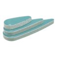 thumbnail image 4 of Uxcell Ceramic Mosaic Tiles, 200g Teardrop Flower Leaves Tiles Mosaic Blocks for Art Craft, Peacock Blue, 4 of 6