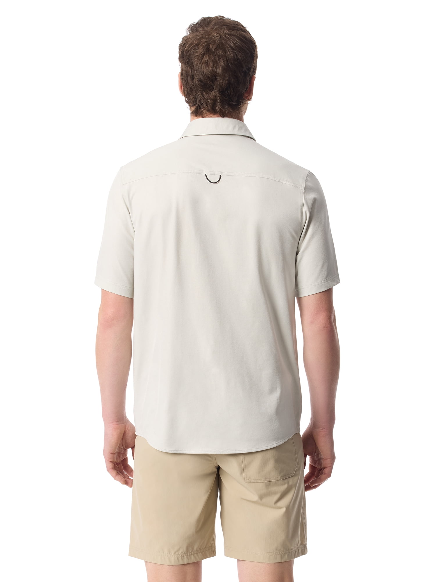 Bass & Co Men's Traveler Shirt with Short Sleeves, Size S-3XL