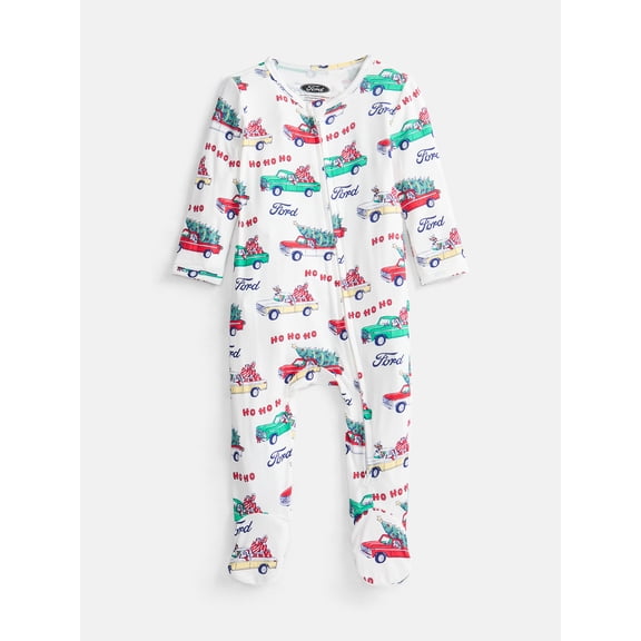Ford Bronco Christmas Baby Boys Sleep & Play Footed Pajamas, One Piece, Sizes NB-6/9M