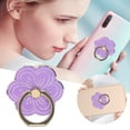 thumbnail image 2 of MKHSQHDG Today's Deals Cell Phone Ring Holder Flower Shape Phone Ring Holder Metal Finger Grip Finger Kickstand 360° Rotation Universal Finger Ring Phone Grip Compatible with All Smartphone, 2 of 5