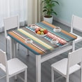 thumbnail image 3 of Bohemian Print Elastic Edge Square Table Cover for Outdoor Patio and Kitchen Table Decor, 3 of 6