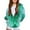 Green, variant on SGFCWSX Girls Oversized Hoodies Zip Up Sweatshirts Kids Soft Printed Sweatshirt Jacket Blue Size 5 Years