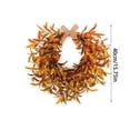 thumbnail image 3 of AYktou Artificial Fall Wreath for Front Door, 16 Inch Autumn Wreath for Home Decor, Orange Oak Leaves with Linen Bow, Thanksgiving Wreath for Farmhouse Indoor Outdoor Window Wall Door Decor, 3 of 7