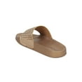 thumbnail image 3 of New Women Nature Breeze Fluff03 Metallic Perforated Open Toe Footbed Flat Sandal, 3 of 5