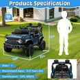 thumbnail image 7 of iYofe Ford Bronco Raptor Electric Ride on Toy Car for Toddler Kids, 12V Battery Powered Ride on Cars w/Remote Control, Bluetooth & Lights, Blue, 7 of 7