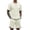 Beige, variant on COOFANDY Men's Waffle Shirt and Shorts Set 2 Piece Outfits Casual Summer Tracksuits Set with Pockets
