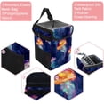 thumbnail image 2 of Jellyfish Mini Trash Can for Car - Foldable, with Lid, Leak-Proof, Hanging Storage Bag, 2 of 6