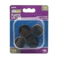 thumbnail image 2 of Projex 5035974 1 in. Plastic Leg Tip - Round, Black - Pack of 4, 2 of 2