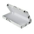 thumbnail image 4 of Eco Pie Newsprint and White Paper Corrugated Flatbread Box - 16" x 8" x 1 1/2" - 50 count box, 4 of 10