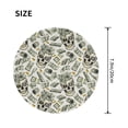 thumbnail image 3 of Disketp Skull with Cash Small Mouse Pad 7.9x7.9 Inches,Washable Round Mousepad for Office Laptop Computer,Non-Slip Rubber Base Mouse Pads for Wireless Mouse, 3 of 8