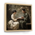 thumbnail image 2 of Designart "Asian Art euphony In Tea I" Asian Floater Framed Wall Decor, 2 of 7