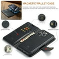 thumbnail image 5 of Dteck Case for iPhone 15 Pro Wallet 2 in 1 Magnetic Detachable Folio Flip Leather Case for Men Women,Black, 5 of 6