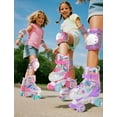 thumbnail image 3 of SULIFEEL Patins à Roulettes pour Filles Enfants avec Roues Lumineuses, Réglables 4 Tailles pour Petits Enfants Tout-Petits Débutants Patins à Roulettes, 3 of 9