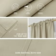 thumbnail image 4 of ZOPZO Room Darkening Curtains for Apartment Blackout Curtain Rod Pocket Window Curtain for Living Room 52 x 84 inch Beige Set of 2, 4 of 8