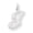 White, variant on 14k Yellow Gold Polished Fancy Initial J Charm