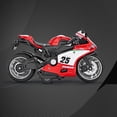 thumbnail image 3 of Motocicleta deportiva de aleación fundida 1/12, modelo de motocicleta con luz musical, colección de juguetes, decoración de vehículos, modelo de Hobby rojo CUTICAT juguetes de fundición de motocicleta, 3 of 7