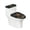Cat Pattern, variant on HELLHERO Toilet Cover 2 Piece Stretch for Toilet Elastic Bottom Toilet Covers Set, Black Whale with Small Fish and Coral