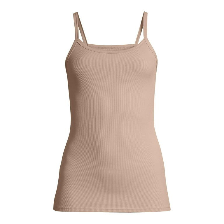 No Boundaries Juniors' Ribbed Cami - Polyester Spandex