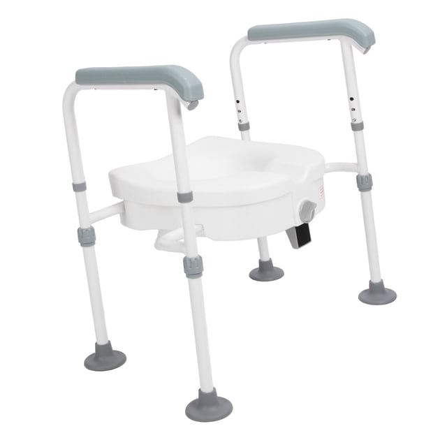 Elevated Toilet Riser, Height Increase Easy Adjust Elevated Toilet Seat for Daily Use for Pregnant Woman