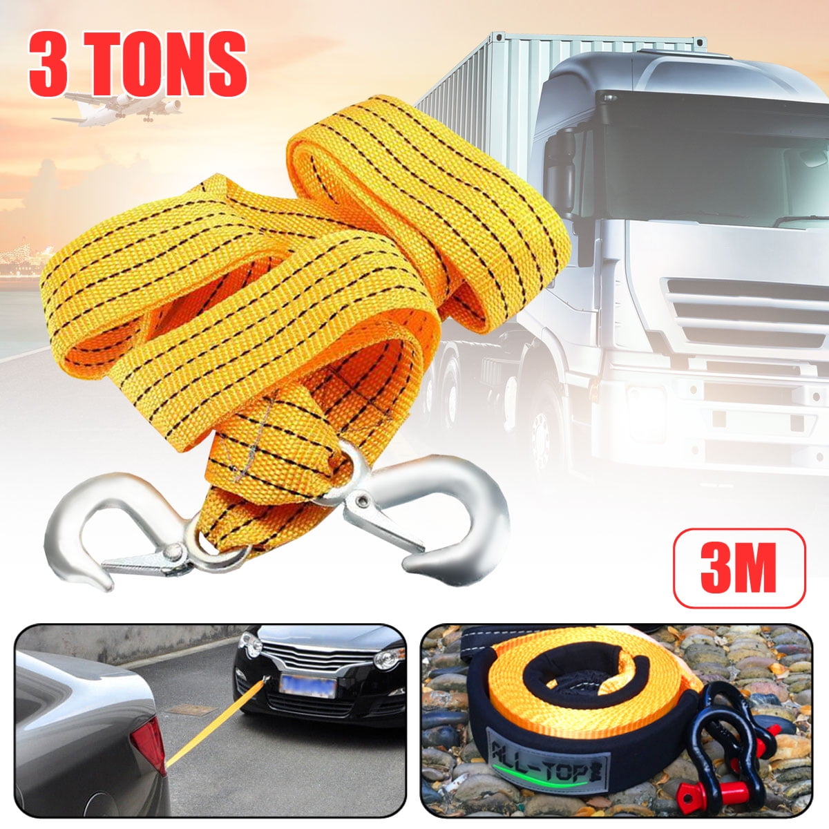 Keeper 89825 Heavy Duty Tow Strap 25 x 2