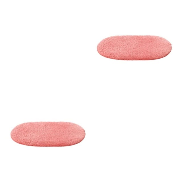 kurtrusly Any Room Non-slip And Easy To Clean Bathroom Carpet Polyester Bathroom Rugs Floor Rug Bath Mat Rug Mat Stylish watermelon red 2Set