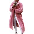 thumbnail image 1 of Women Fluffy Teddy Bear Maxi Long Coat Jacket Overcoat, 1 of 3