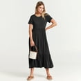 thumbnail image 4 of Luniro Womens Summer Casual Dress A-line Tiered Beach Flowy Maxi Dresses 2026 Trendy Outfits, 4 of 14