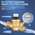 thumbnail image 4 of YOPTOP Régulateur de Pression d'Eau pour VR avec Jauge Remplie d'Huile, Réglable, Laiton, Sans Plomb, pour Roulotte de Voyage, PVC, Aucun, 4 of 7