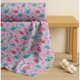 thumbnail image 4 of Soimoi Pink Cotton Cambric Fabric Aster Flower & Dinosaur Kids Decor Fabric Printed Yard 42 Inch Wide, 4 of 7