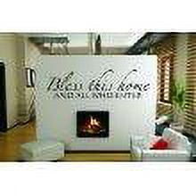 Design With Vinyl Home: Bless This Home And All Who Enter Artwork Friends Warmth Enter Wall Decal for Family - Themed Décor - Size: 23 In x 16 In