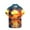 hgg097-Orange, variant on Yaoyar Hawaiian Shirt for Men Women Short Sleeves Tropical Printed Casual Button Down Summer Beach Floral Turndown Collar Shirts,Orange,L