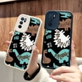 thumbnail image 1 of Exprese su personalidad: carcasa de teléfono plateada de doble capa mate con estampado de dibujos animados creativos para iPhone 15 Pro Max 14 13 12 Pro 11, 1 of 4