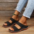 thumbnail image 4 of brillar Sandalias Mujer Dressy Summer Orthotic Flip Flops para Mujer Open Peep Toe Color Sólido Caminar, 4 of 5
