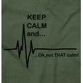 thumbnail image 2 of Keep Calm Funny EMT Humor Unisex Plus Fleece Graphic Hoodie Brisco Brands 4X, 2 of 5
