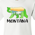thumbnail image 4 of Inktastic Montana Lake and Trees in Bear Silhouette Youth T-Shirt, 4 of 5