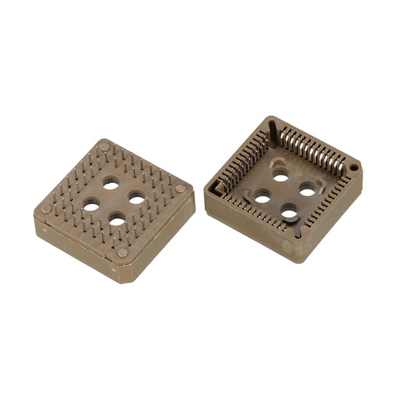 Pack of 2 PLCC52P IC Socket 52Pin 2.54mm Pitch DIP Through Hole Mounting