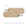 thumbnail image 3 of VHC Brands Celebrate Grace Jute Burlap Happy Easter Runner 8x24, Jute Dining Room Kitchen Table Runner, Jute Style, Spring Decor, 3 of 4