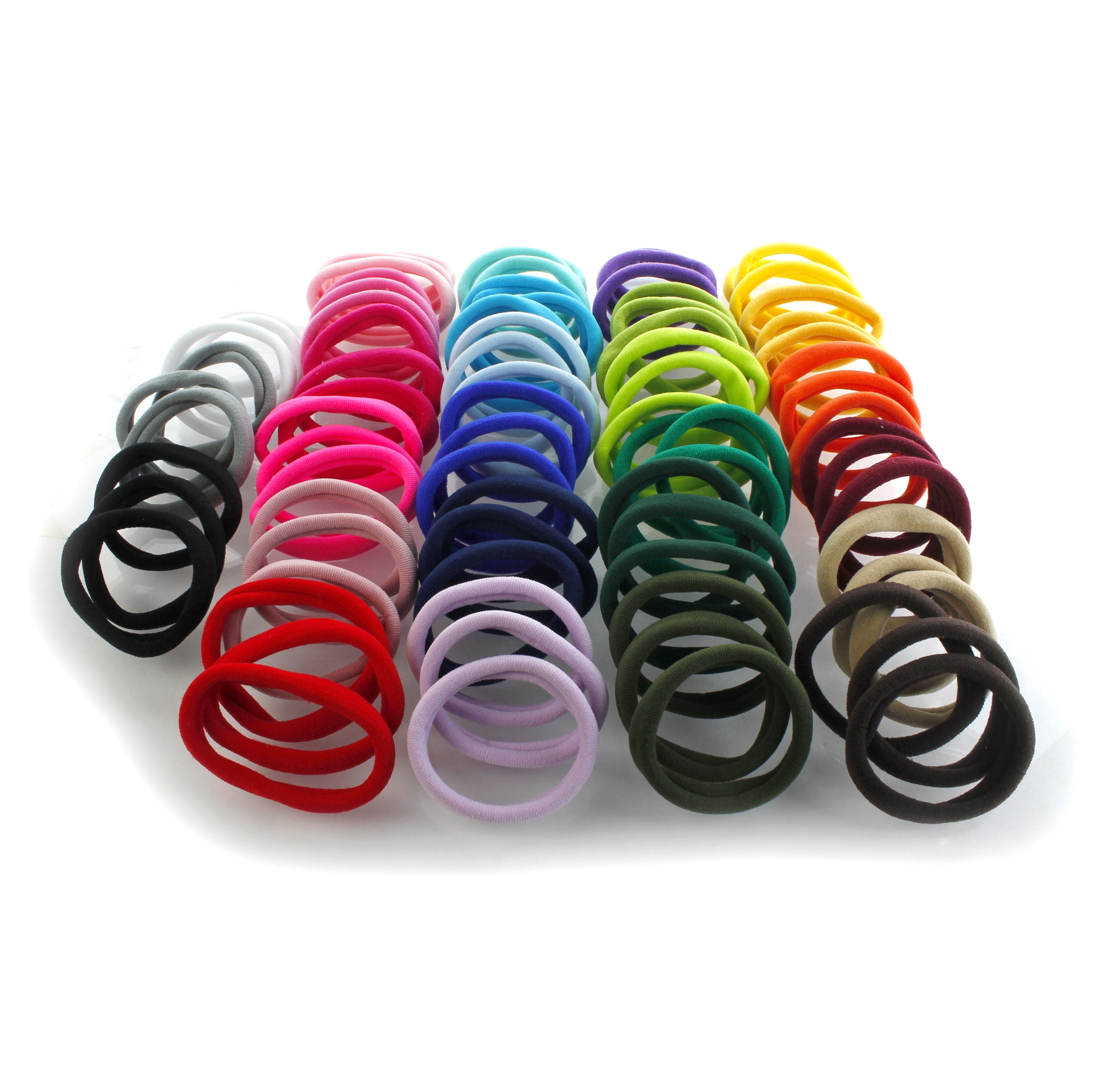 Large Premium Ponytail Hair Bands Black 1000pcs