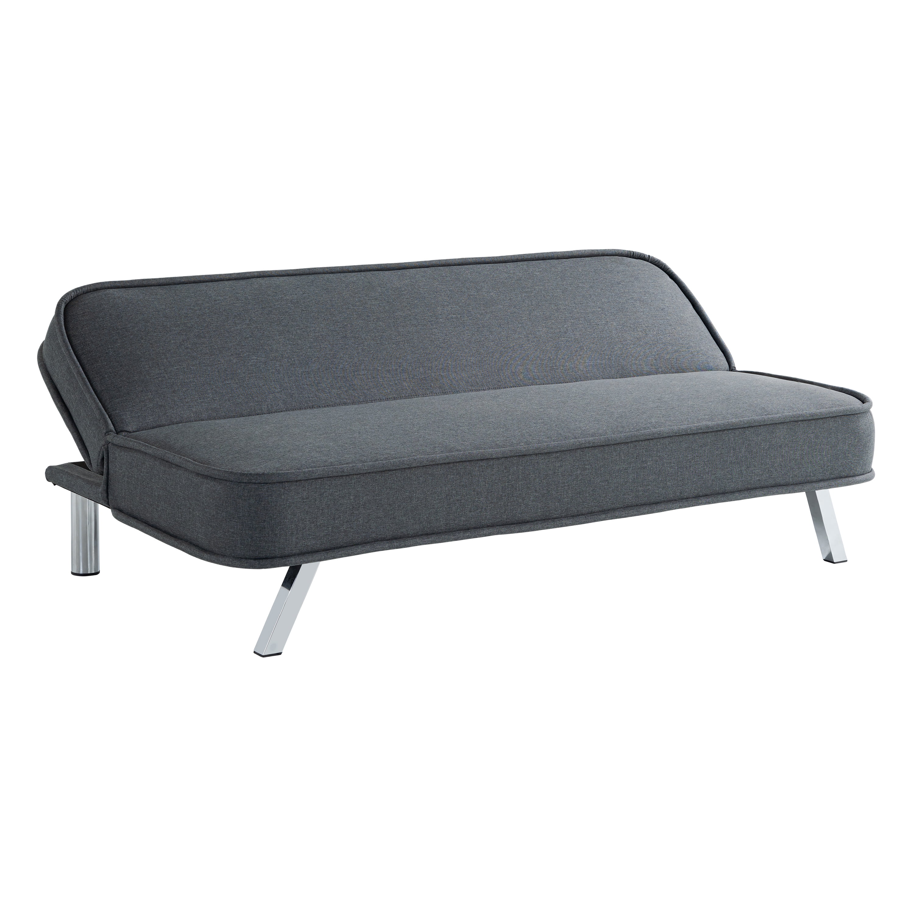 Serta Toronto Modern Convertible Sofa, Charcoal Woven Fabric