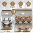 thumbnail image 6 of Texas Star Vintage Window Privacy Film, Berry Grey Blue Brown Wooden Static Cling UV Sun Blocking Tint Film Heat Control Windows Films for Bedroom Bathroom, Window Stickers 23.6"x59", 6 of 8