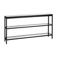 thumbnail image 1 of Henn&Hart 55" Blackened Bronze Metal/Glass Console Table, 1 of 8