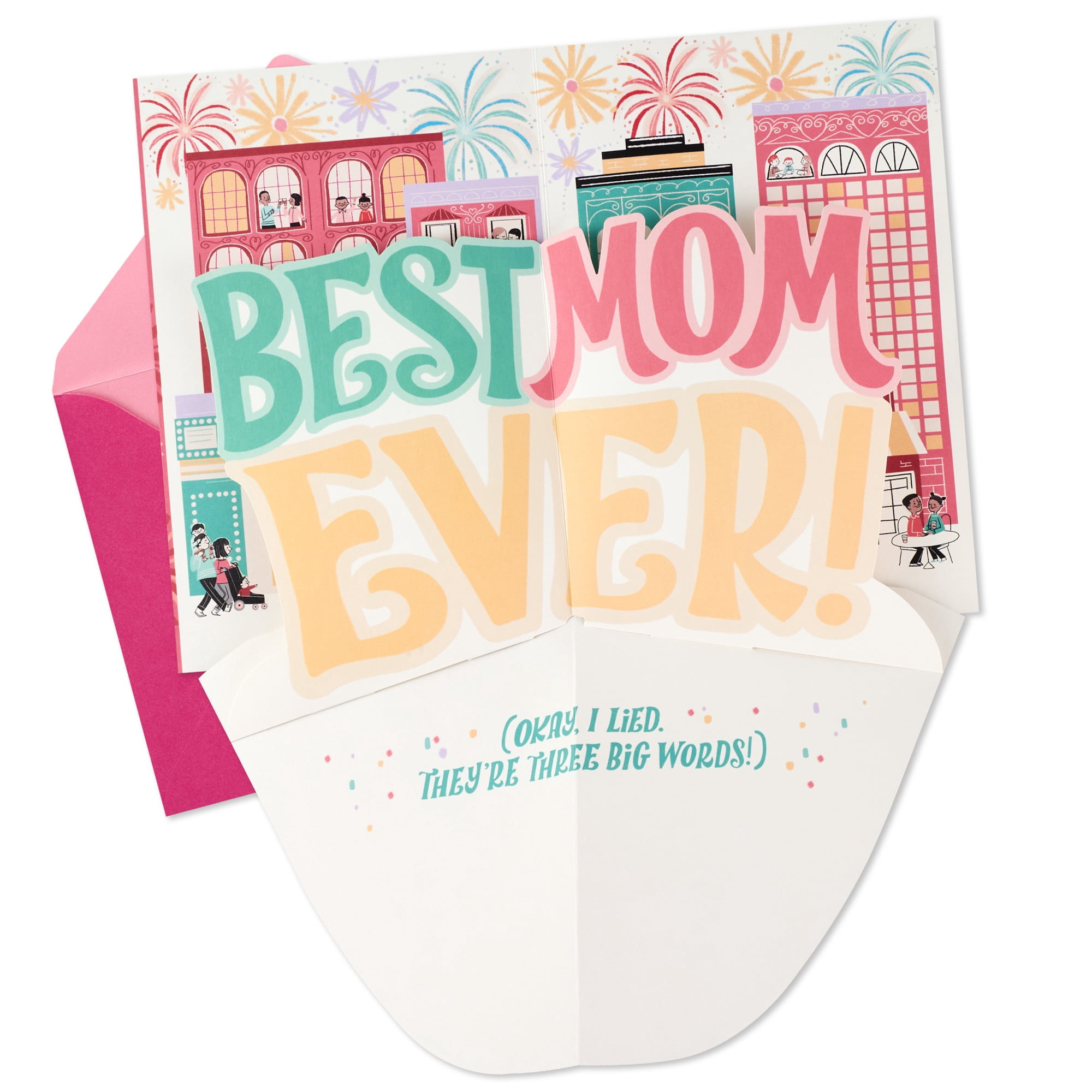 Hallmark Funny Pop-Up Mother's Day Card for Mom (Three Little Words)