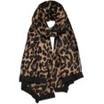 thumbnail image 1 of Fashion Leopard Pattern Lightweight Chiffon Silk Women Scarf, 1 of 5